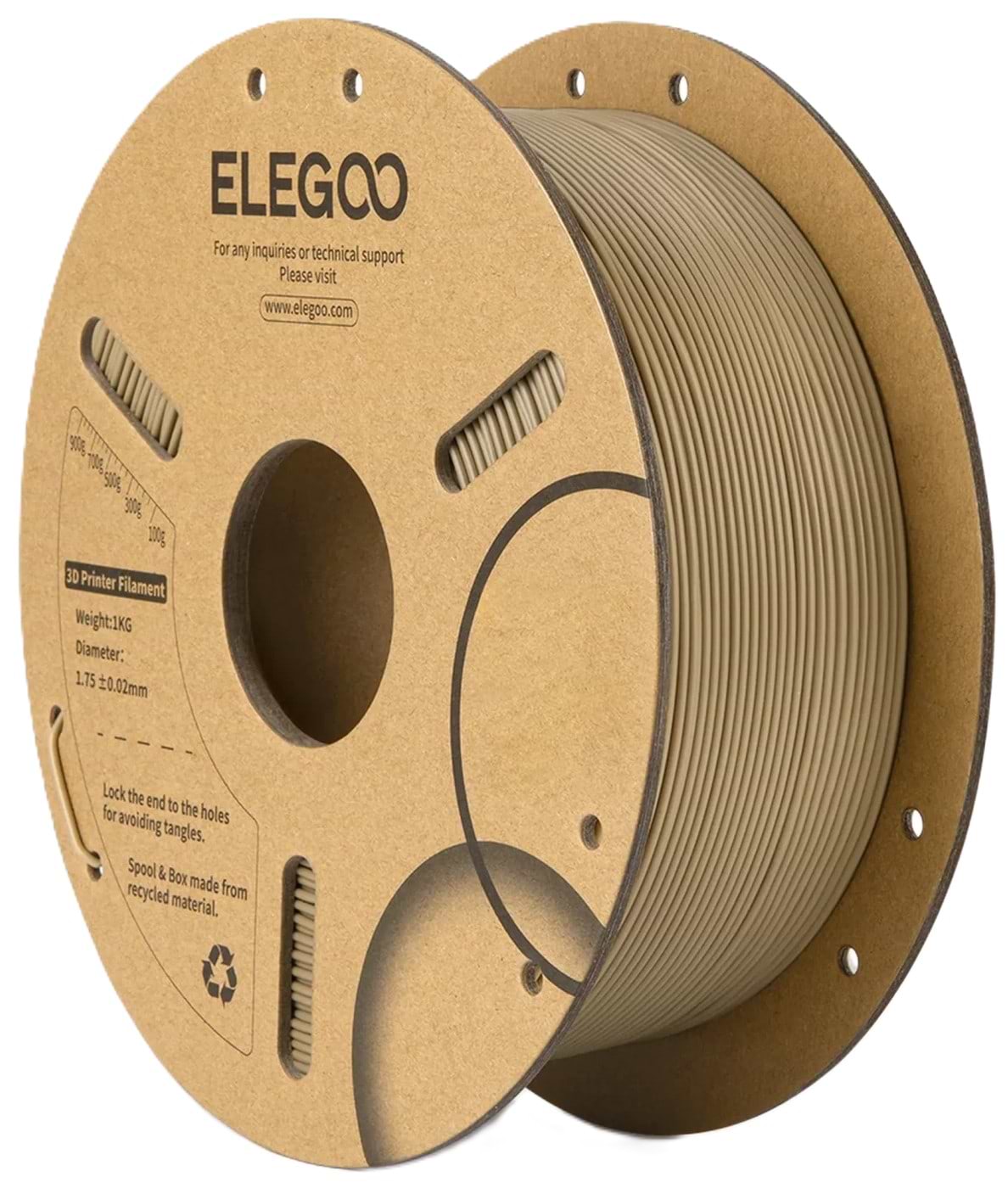 Нитка для PLA-картриджа Elegoo PLA Filament 1.75мм древесина (50.203.0362)