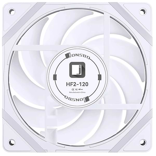 Фото - Корпусний вентилятор Jonsbo HF2-120W ARGB White