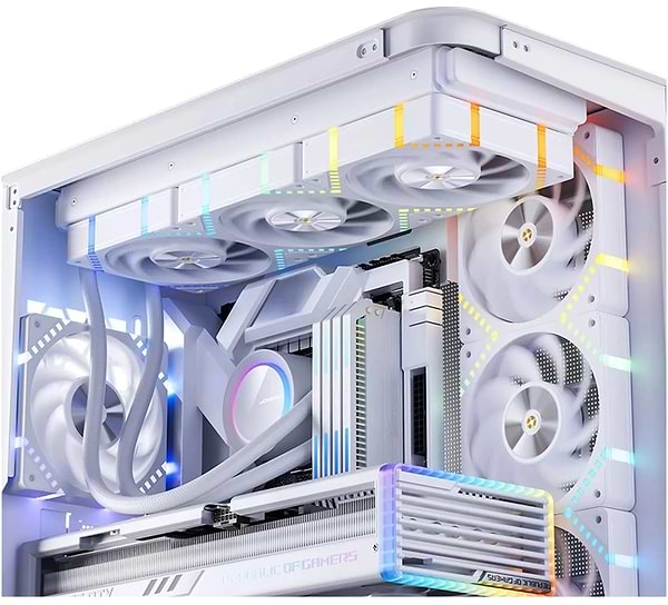 Фото - Корпусний вентилятор Jonsbo HF2-120W ARGB White