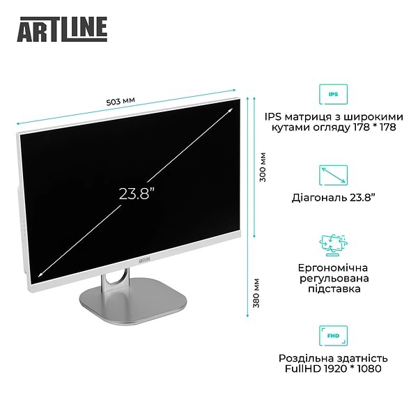 Фото - Компьютер-моноблок Artline Business M61 Windows 11 Pro (M61v45Win)