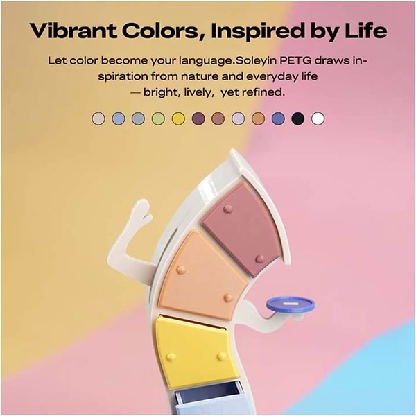 Фото - Нитка для PETG-картриджа Creality Filament Soleyin 1.75 мм вечерне-небесный синий (3301030156)