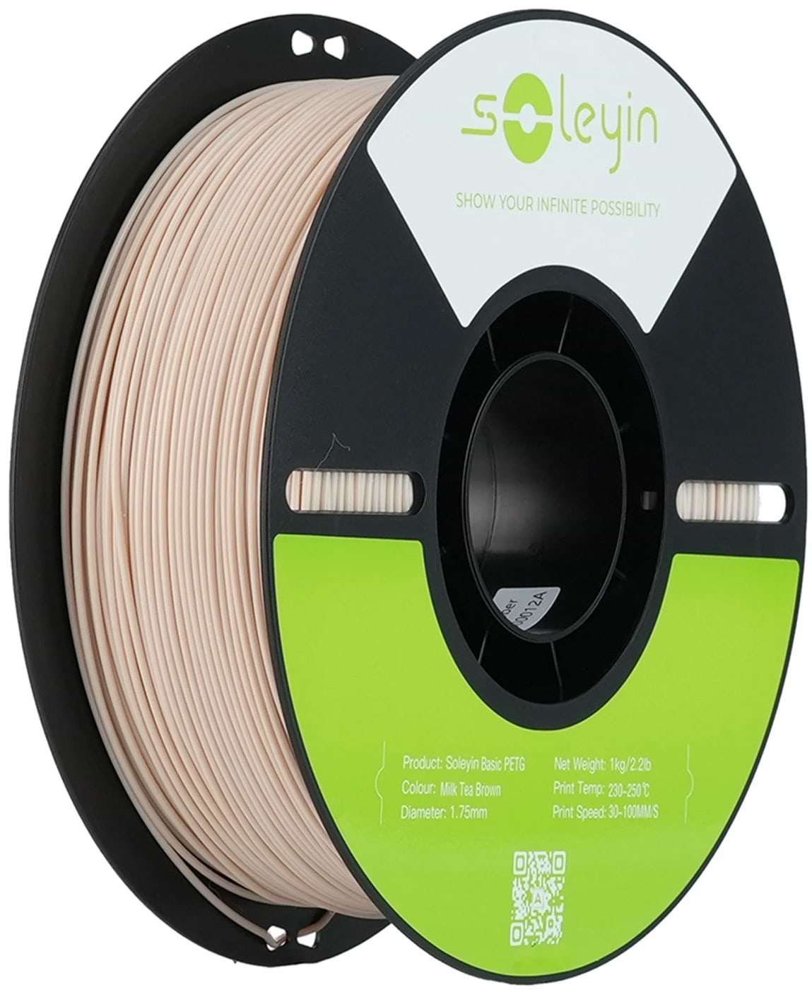 Нитка для PETG-картриджа Creality Filament Soleyin 1.75 мм молочно-чайный (3301030165)
