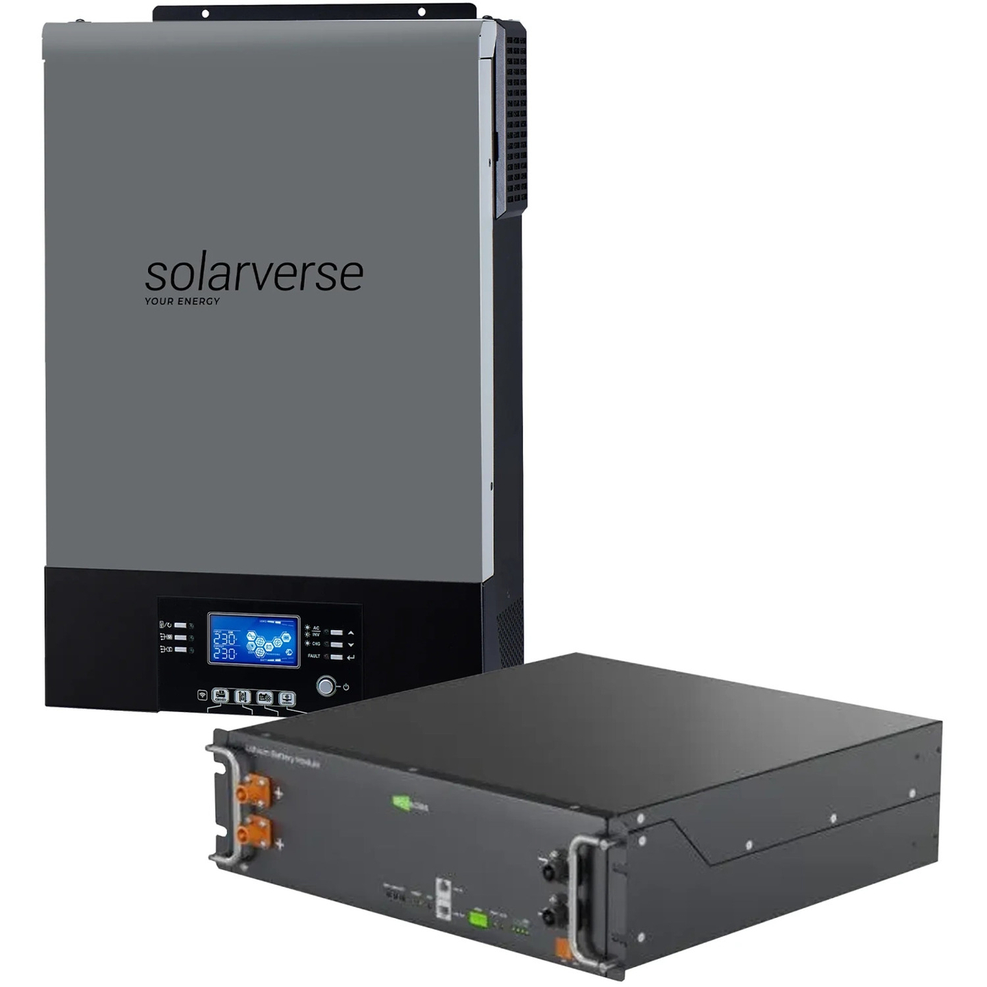 Система зберігання енергії Solarverse SV-1SV6K2-LES5.1K1 (1ф, 6kW, 51.2V, 100 Ah, LiFePO4)