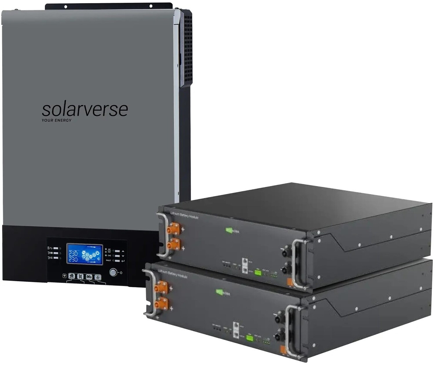 Система зберігання енергії Solarverse SV-1SV6K2-LES10.2K1 (1ф, 6kW, 51.2V, 200 Ah, LiFePO4)