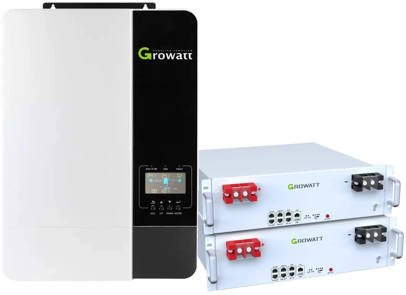 Система зберігання енергії Growatt SV-1GR5K1-LGR10K1-1 (1ф, 5kW, 51.2V, 200 Ah)