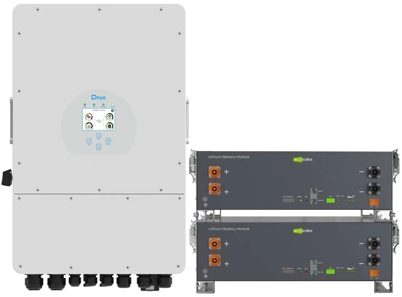 Система зберігання енергії Deye SV-1DE10K1-LEC10K1-1 (1ф, 10kW, 51.2V, 200Ah, LiFePO4)