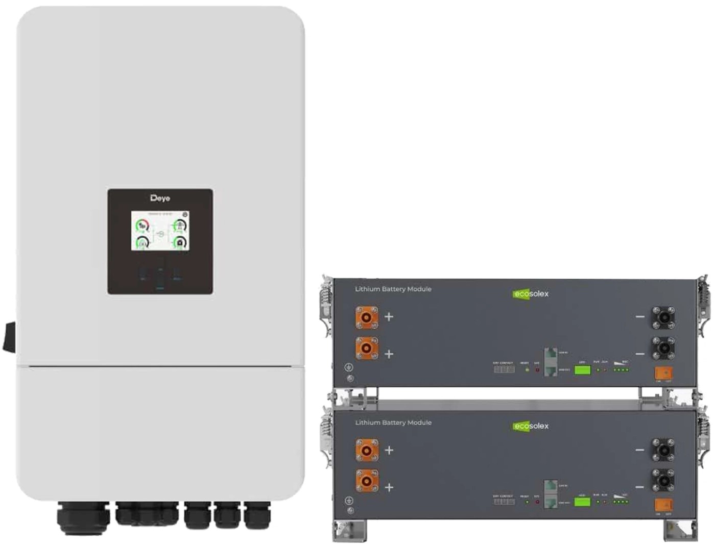 Система зберігання енергії Deye SV-3DE10K1-LEC10K1-1 (3ф, 10kW, 51.2V, 200Ah, LiFePO4)