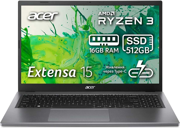 Фото - Ноутбук Acer Extensa 15 EX215-24-R102 (NX.EJ5EU.00C) Steel Gray