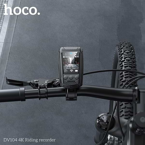 Фото - Видеорегистратор HOCO DV104 4K Riding recorder Black (6942007646000)