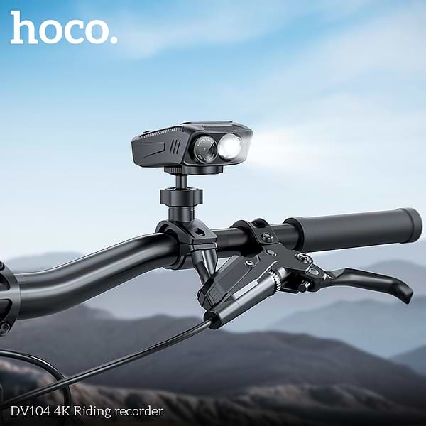 Фото - Видеорегистратор HOCO DV104 4K Riding recorder Black (6942007646000)