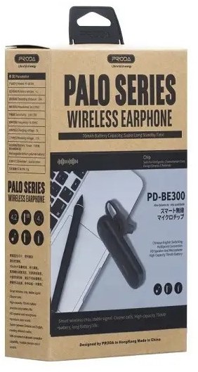 Фото - Bluetooth-гарнітура Proda PD-BE300 Palo White (6971278724858)
