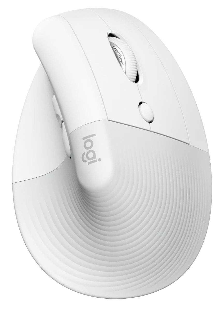 Мышь беспроводная Logitech Lift Bluetooth Vertical Ergonomic White USB (910-006496) - Фото 1