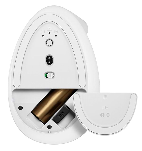 Фото - Мышь беспроводная Logitech Lift Bluetooth Vertical Ergonomic White USB (910-006496)