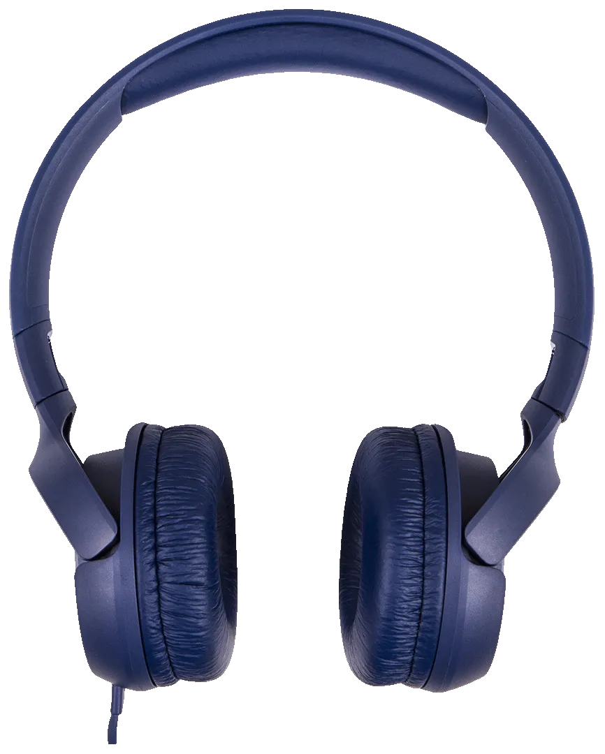 Навушники накладні дротові JBL T500 Blue (JBLT500BLU) - Фото 1
