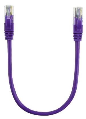 Кабель патч-корд Ritar Cat.5e RJ-45 CU 0.5 m Violet (PCR-CU/0.5Pe / 14089)