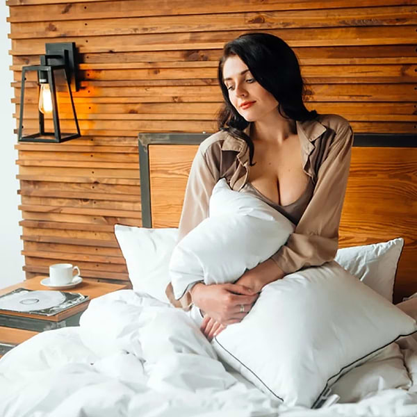 Фото - Подушка стандартна MirSon Тенсель (Modal) DeLuxe 0373 50х70 см (2200000014504)