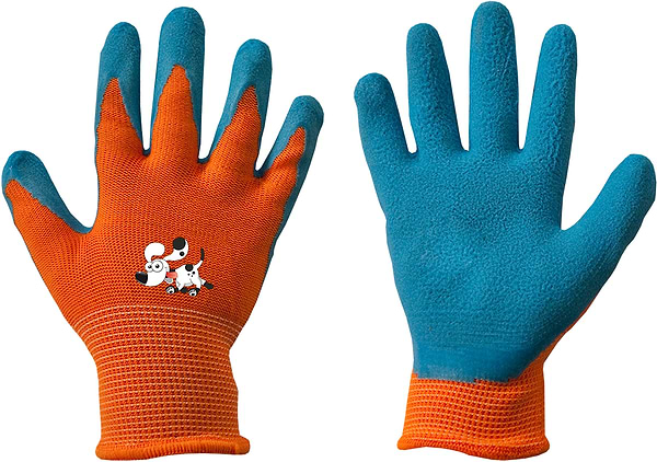 Фото - Перчатки садовые BRADAS Orange/Blue размер 3 (RWDOR3)