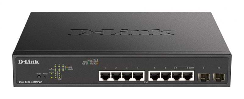 Коммутатор локальної мережі (Switch) D-Link DGS-1100-10MPPV2/A3A