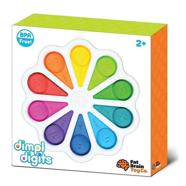 Фото - Антистрес іграшка Fat Brain Toys dimpl digits Кольорові пелюстки (F275EN)