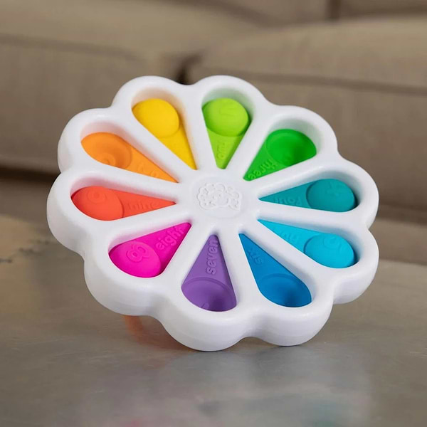 Фото - Антистрес іграшка Fat Brain Toys dimpl digits Кольорові пелюстки (F275EN)