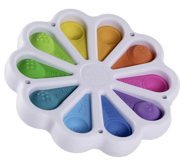Фото - Антистрес іграшка Fat Brain Toys dimpl digits Кольорові пелюстки (F275EN)