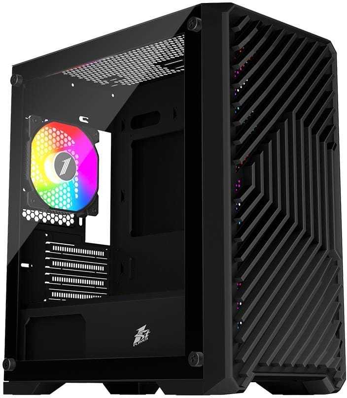 Корпус 1stPlayer T5-4F1-BK Black без БЖ - Фото 1