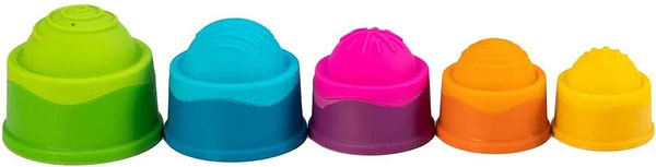 Фото - Пірамідка Fat Brain Toys dimpl stack Чашки (F293ML)