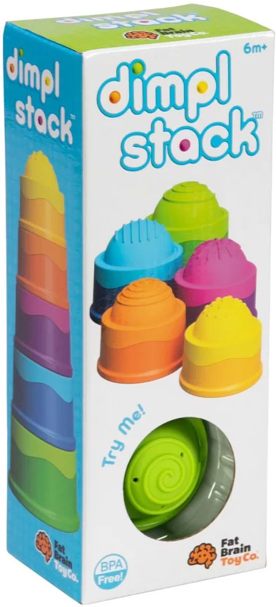 Фото - Пірамідка Fat Brain Toys dimpl stack Чашки (F293ML)