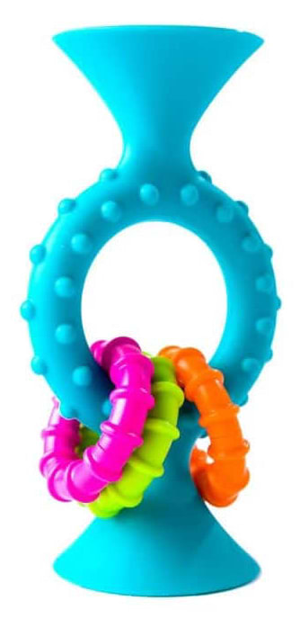 Фото - Брязкальце Fat Brain Toys pipSquigz Loops бірюзовий (F166ML)