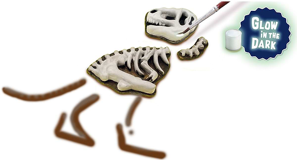 Фото - Лепка из гипса Ses Creative Ти-Рекс со скелетом (14206S)