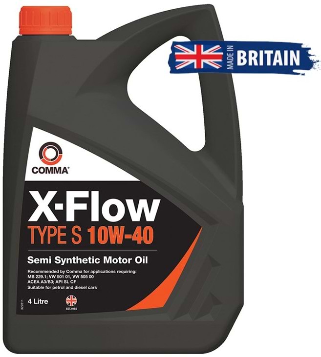 Олива для авто COMMA X-FLOW TYPE S 10W-40 4л (XFS4L)