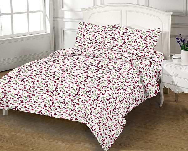 Фото - Комплект постільної білизни Zastelli 8550 Шипшина бязь 2х145х210 Різнокольоровий (13275)