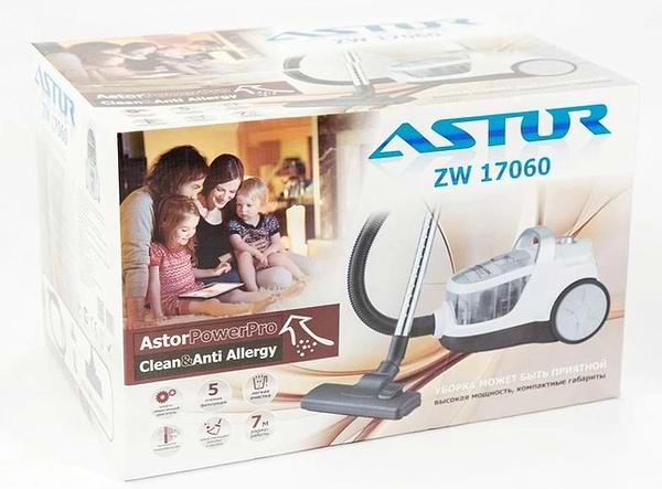 Фото - Пилосос для с/п без мішка Astor ZW-17060