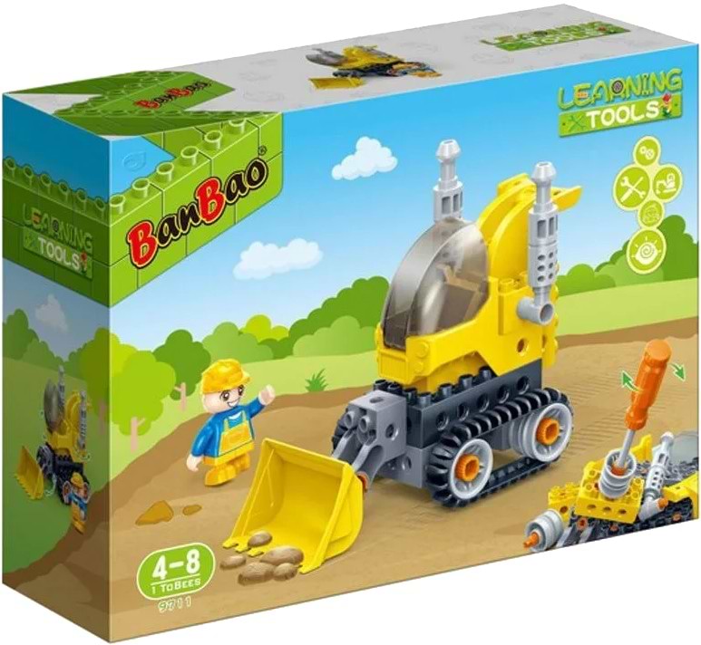 Пластиковий конструктор Banbao "Бульдозер" (19 елм.) (9711)