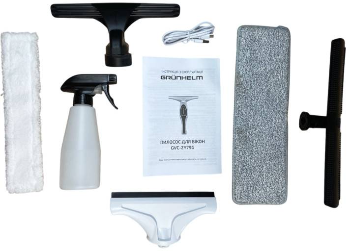 Фото - Пылесос оконный Grunhelm GVC-ZY79G