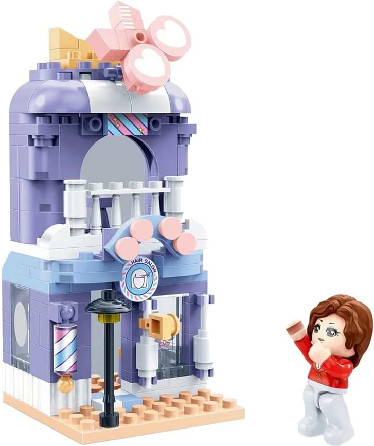 Пластиковий конструктор Banbao "Центральна вулиця" (140 елм.) Перукарня (ЕТ806)