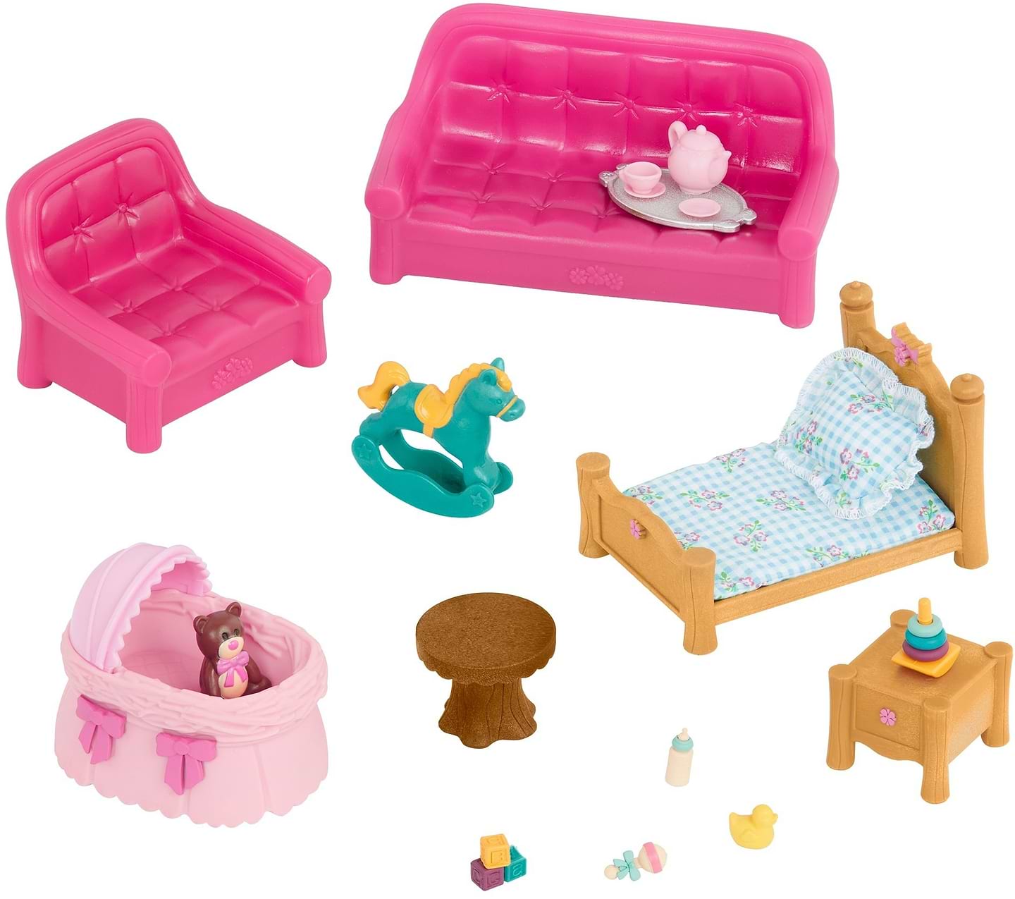 Колекційні фігурки набір Li'l Woodzeez Вітальня і Дитяча (WZ6763Z) - Фото 1