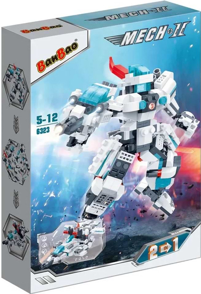 Пластиковий конструктор Banbao "Mech 2" Зоряний поліцейський (297 елм.)  (6323)