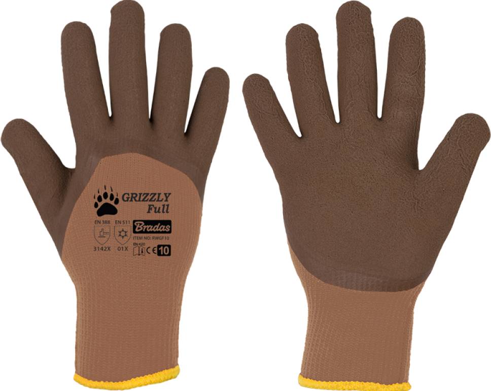 Рукавички садові BRADAS GRIZZLY FULL розмір 9 (RWGF9)