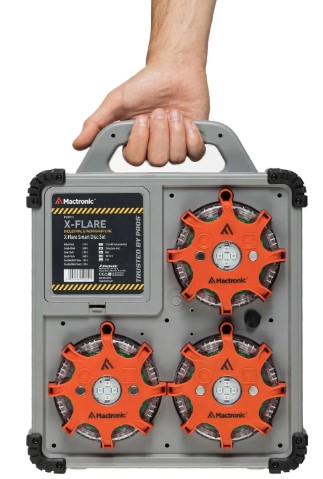 Фото - Фонарь аккумуляторный Mactronic X-Flare 30 Lm Red/Blue/Amber Recharg 12/220V (PSD0112)