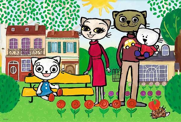 Фото - Пазли (3-4 роки) Trefl "Веселощі котика" / Кіця мура - (24 елм. MАХІ)(14316)