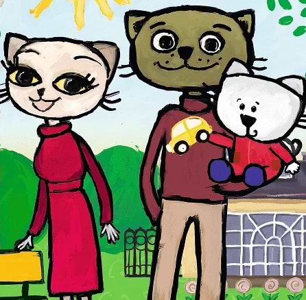 Фото - Пазли (3-4 роки) Trefl "Веселощі котика" / Кіця мура - (24 елм. MАХІ)(14316)