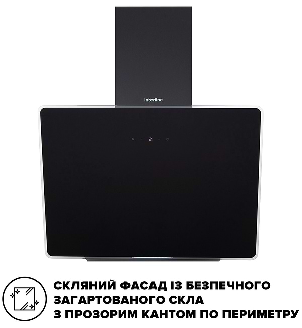 Фото - Уценка - Вытяжка декоративная Interline Flow BL A/60/GL/M