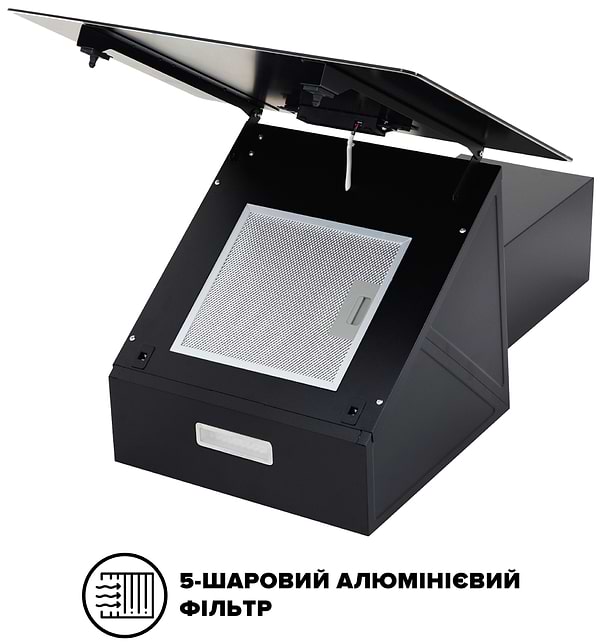 Фото - Уценка - Вытяжка декоративная Interline Flow BL A/60/GL/M