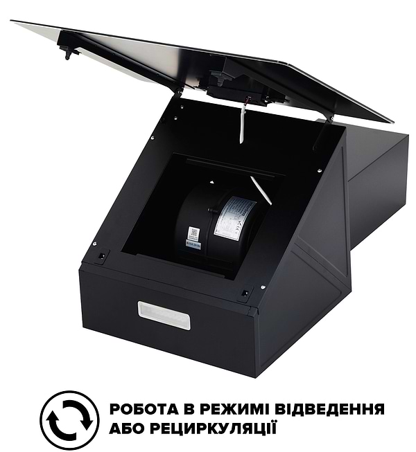 Фото - Уценка - Вытяжка декоративная Interline Flow BL A/60/GL/M