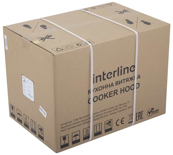 Фото - Уценка - Вытяжка декоративная Interline Flow BL A/60/GL/M