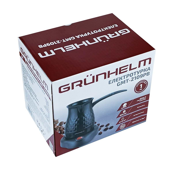 Фото - Уценка - Турка электрическая Grunhelm GMT-2109PB