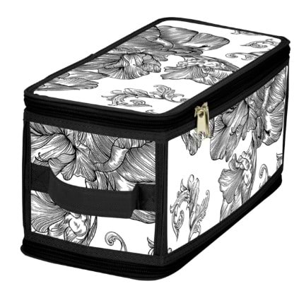 Короб для хранения Idea Home DB-23 прям. с/кр с/блеск Anthracite Flowers