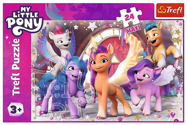 Фото - Пазлы (3-4 года) Trefl "Веселый день пони" (24 элм. MAXI) (14355)