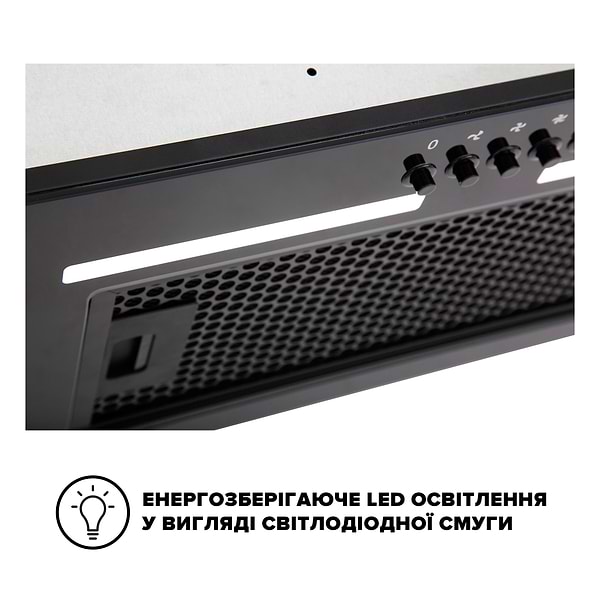 Фото - Вытяжка встраиваемая Interline LINE BL A/60 GL/PB